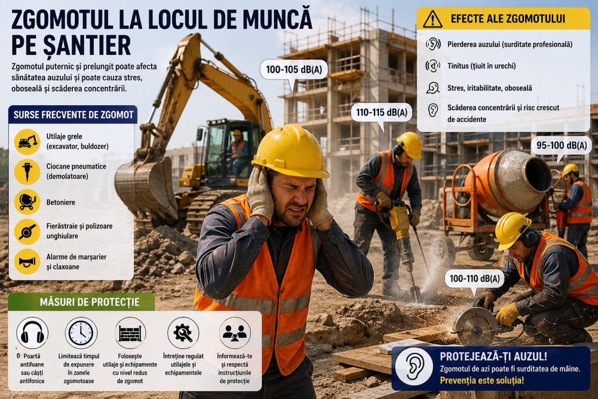 ZGOMOTUL LA LOCUL DE MUNCĂ